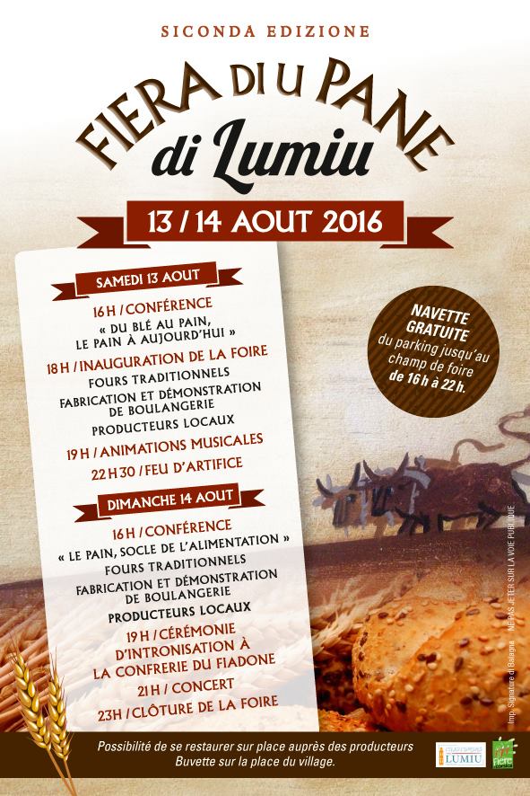 Fiera di u Pane les 13 et 14 août 2016