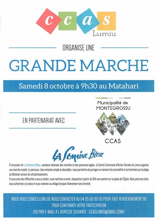 8 octobre 2016 : grande marche avec le CCAS