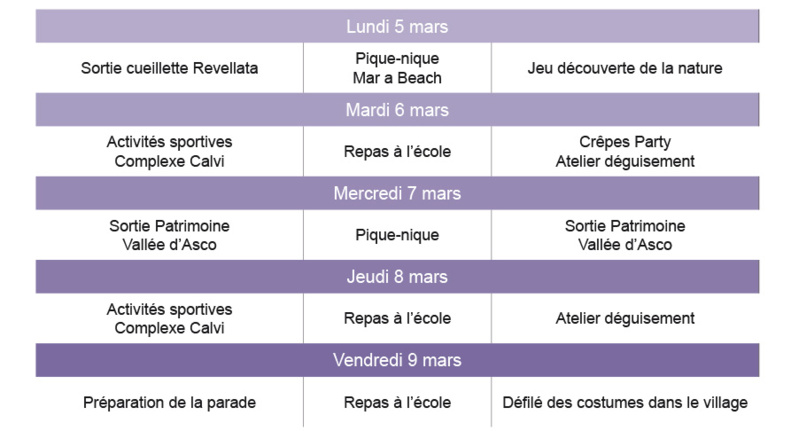 Centre aéré A Zitellina : vacances février 2018 Centre aéré A Zitellina : vacances février 2018
