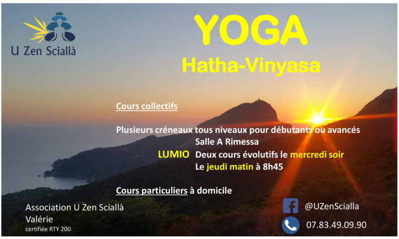 Nouvelle activité à la Rimessa : cours de Yoga Hatha & Vinyasa