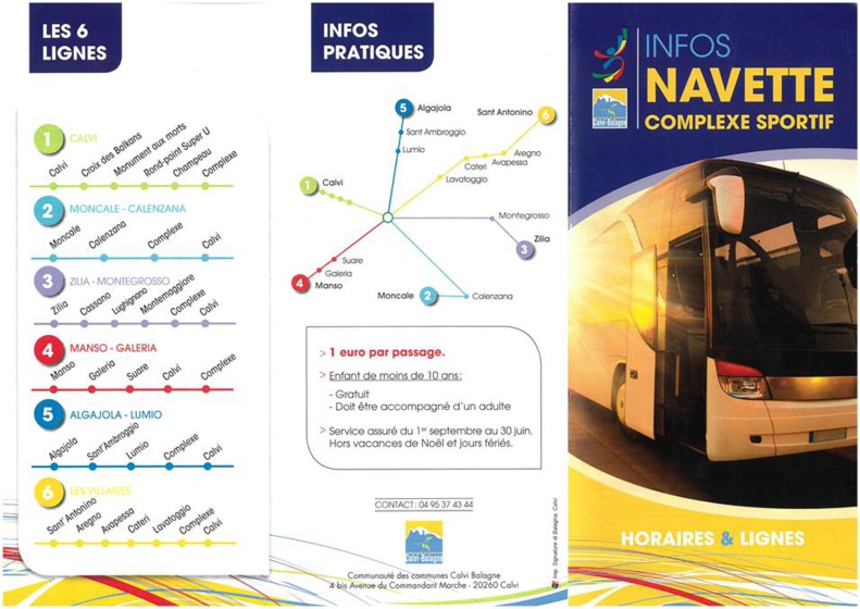 NAVETTES DU COMPLEXE SPORTIF