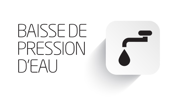 Risque de baisse de la pression de l'eau le 4 avril 2018