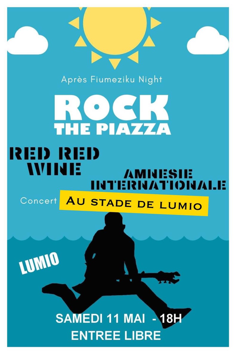 Rock the Piazza - Concert le 11 mai 2019 au profit de l'école de Lumio