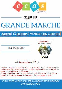 CCAS : MARCHE BLEUE LE 12 OCTOBRE 2019