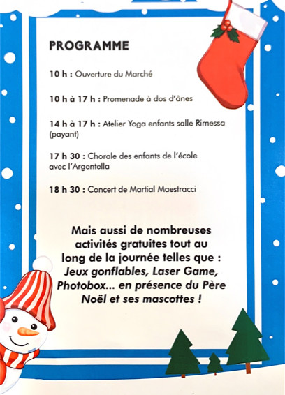 Mercà di Natale 2019 - Programme