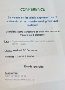 Tai Chi et Qi Gong : conférence et stage du 2 au 4 décembre 2022