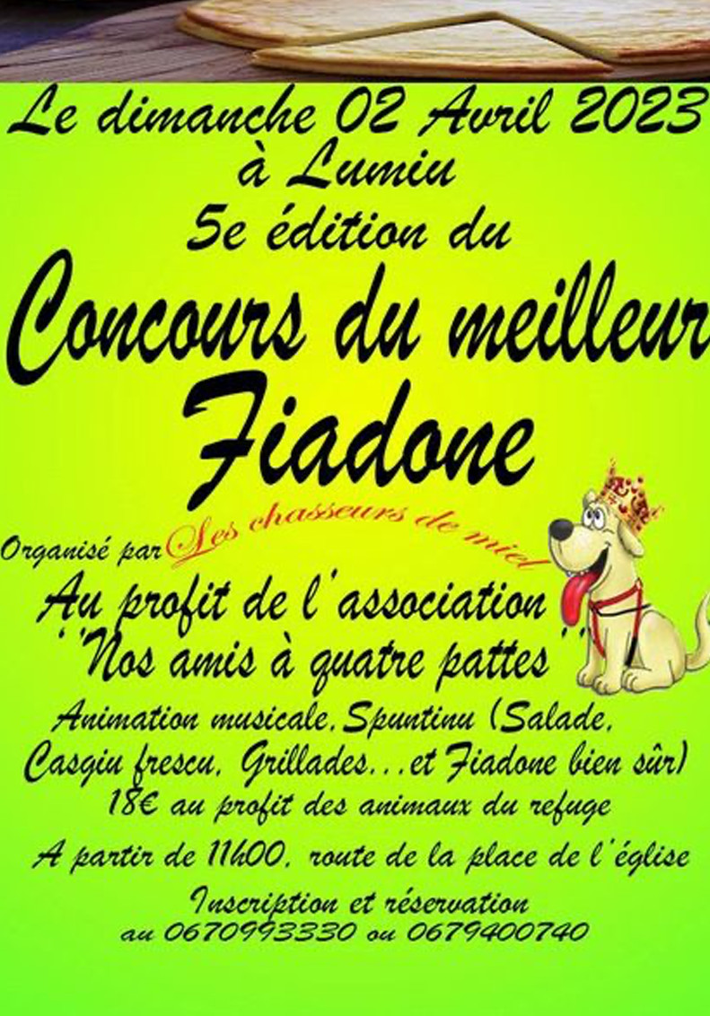 CONCOURS DU MEILLEUR FIADONE - 2 AVRIL 2023