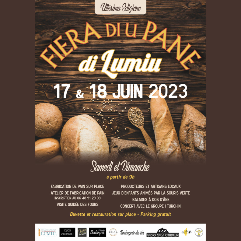 Fiera di u Pane di Lumiu les 17 et 18 juin 2023 Fiera di u Pane di Lumiu les 17 et 18 juin 2023