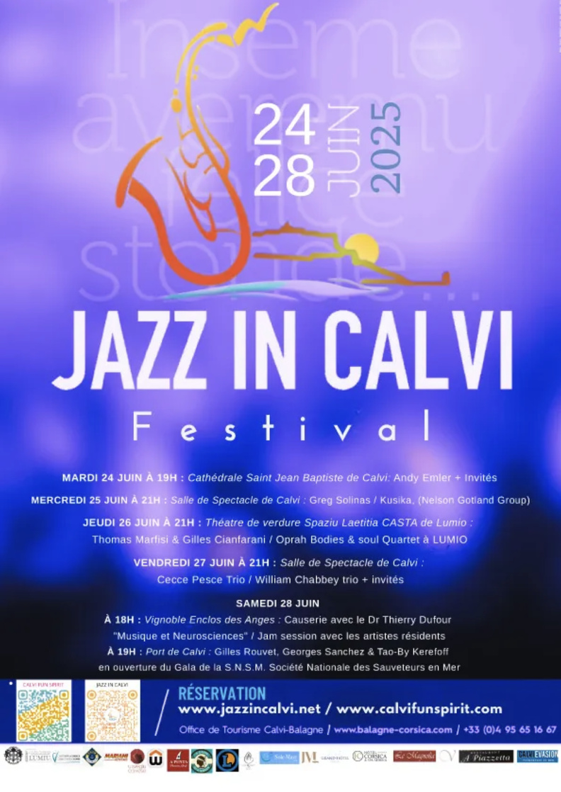 Jazz in Calvi 2025 : soirée à Lumio le 26 juin