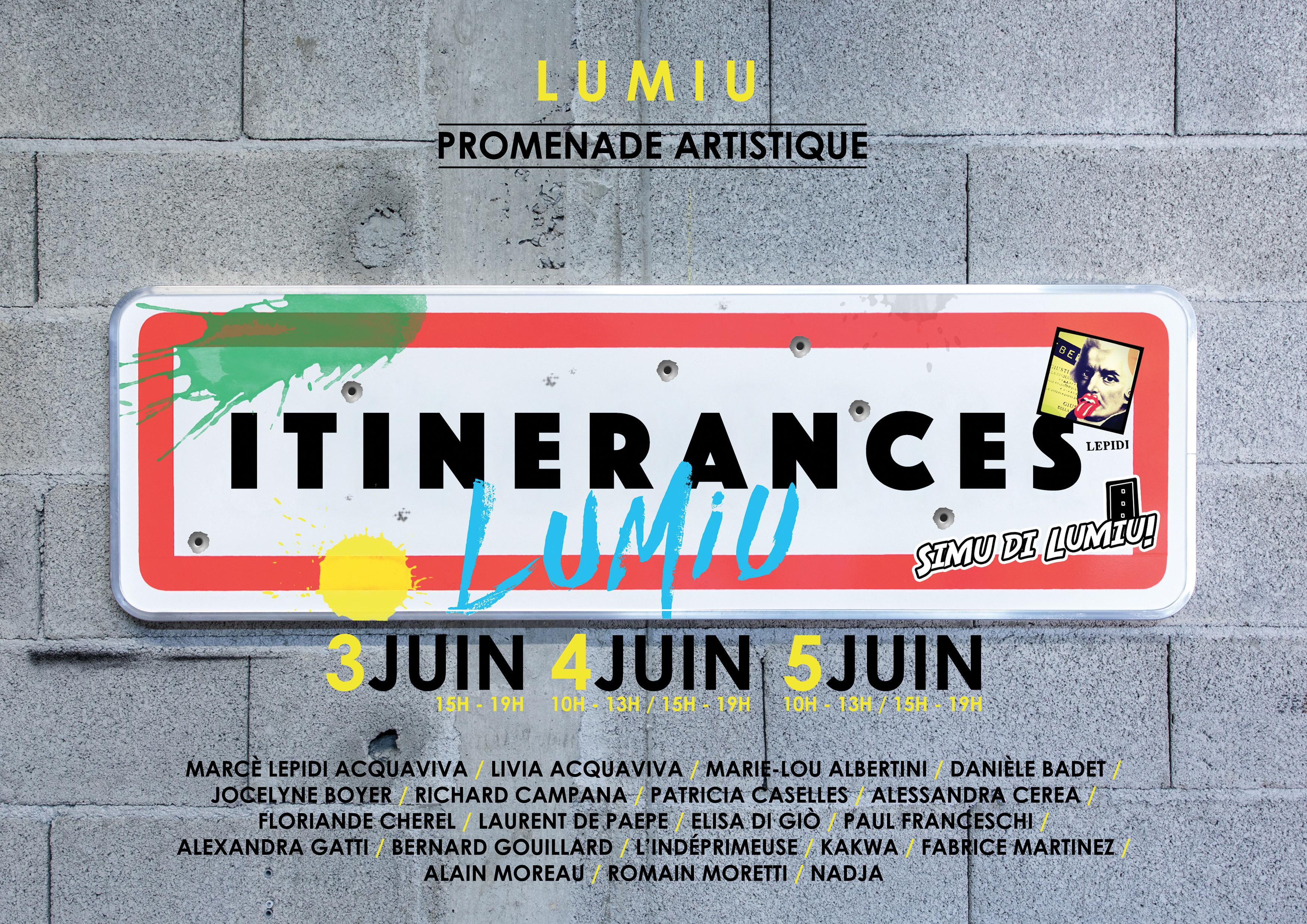 Itinérances : promenade artistique du 3 au 5 juin 2017