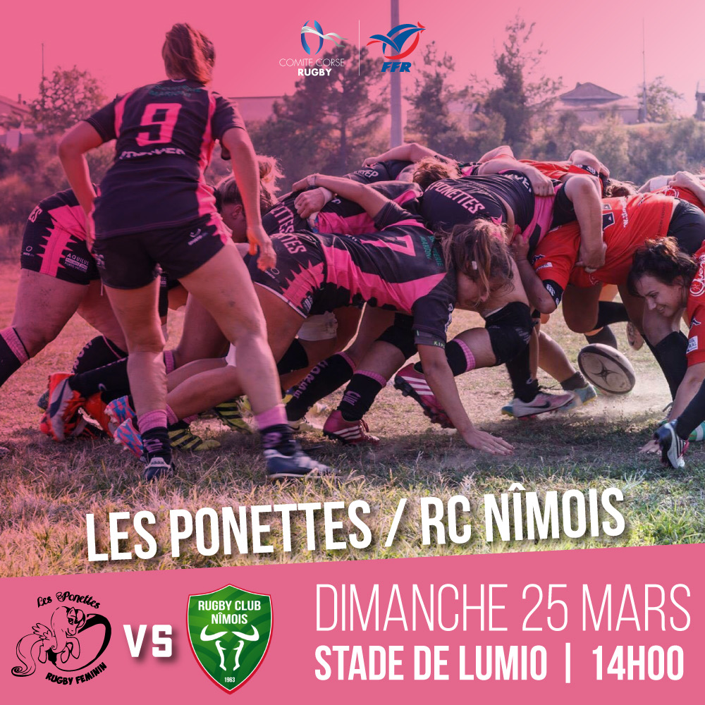 Match Les Ponettes / RC Nîmois le 25 mars au stade de Lumio