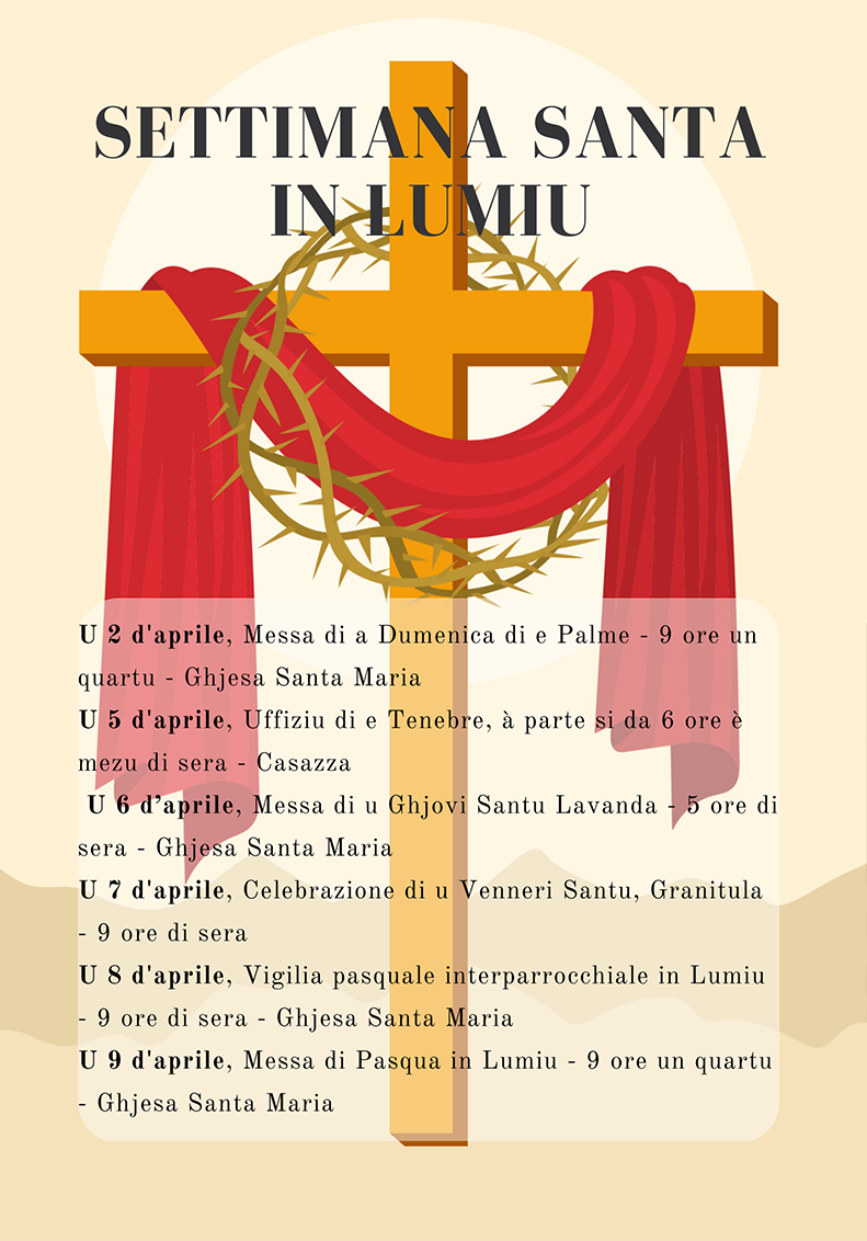 Semaine Sainte à Lumio du 2 au 9 avril 2023