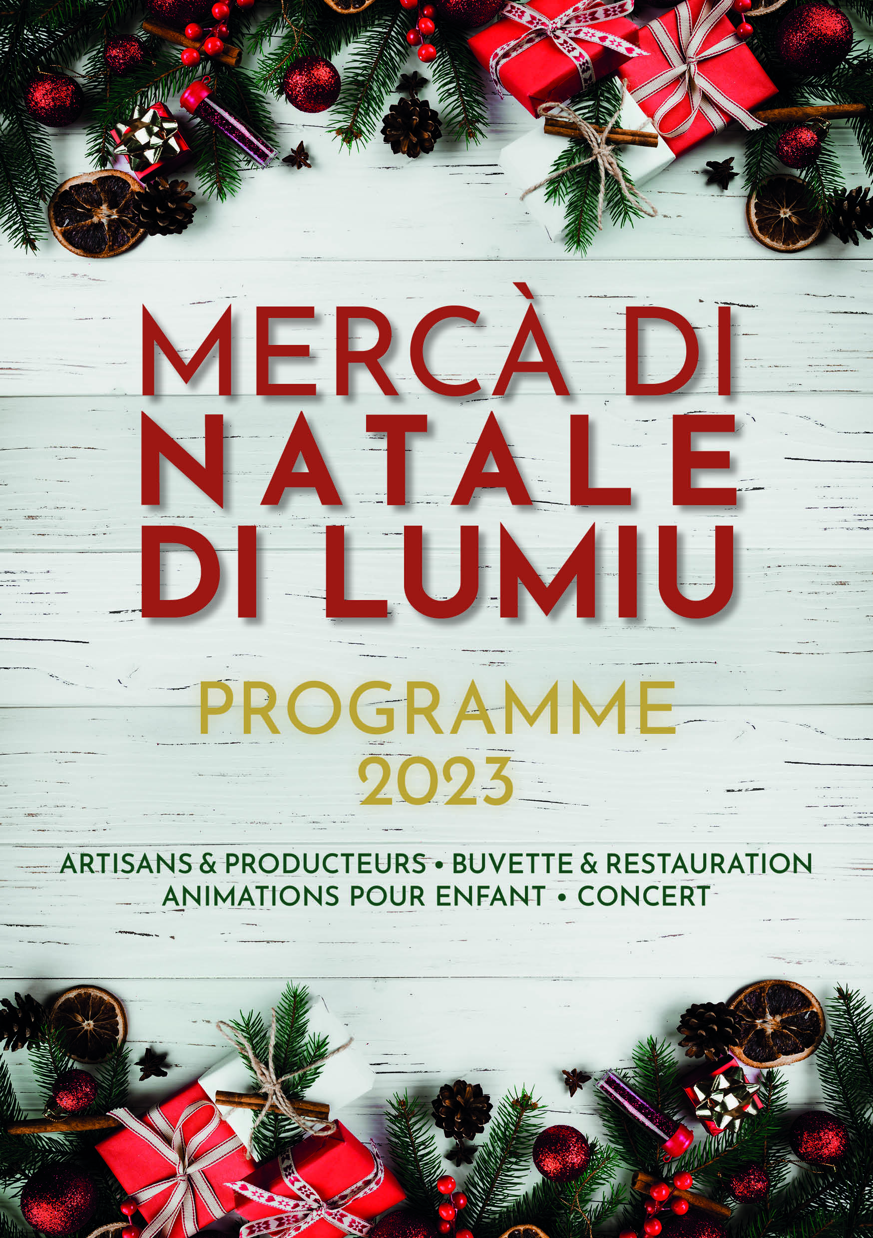 Mercà di natale di lumiu les 9 et 10 décembre