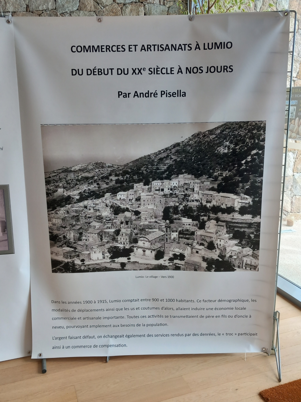 Expo Commerces et artisanat à Lumio depuis 1900