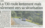 Sécurisation de la T30 : l'appel de la Municipalité entendu