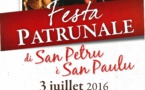 Festa Patronale di San Petru è San Paulu le 3 juillet 2016
